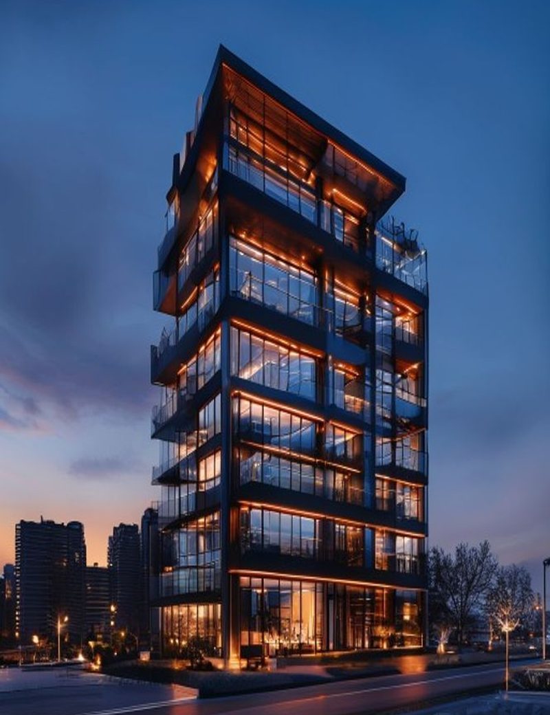 Modern multi-residential building